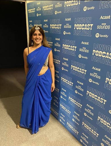 Sangeeta Pillai presents Masala Podcast Live  at Kings Place London on Sat 11th Sept as part of the London Podcast Festival